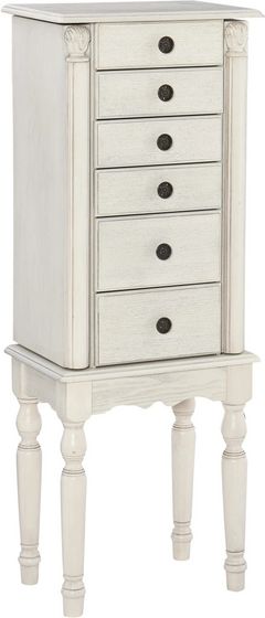Powell® Ollie Creamy White  Jewelry Armoire