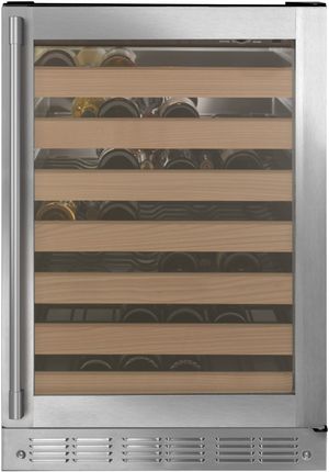 Front view of the Monogram 24" Stainless Steel Wine Cooler