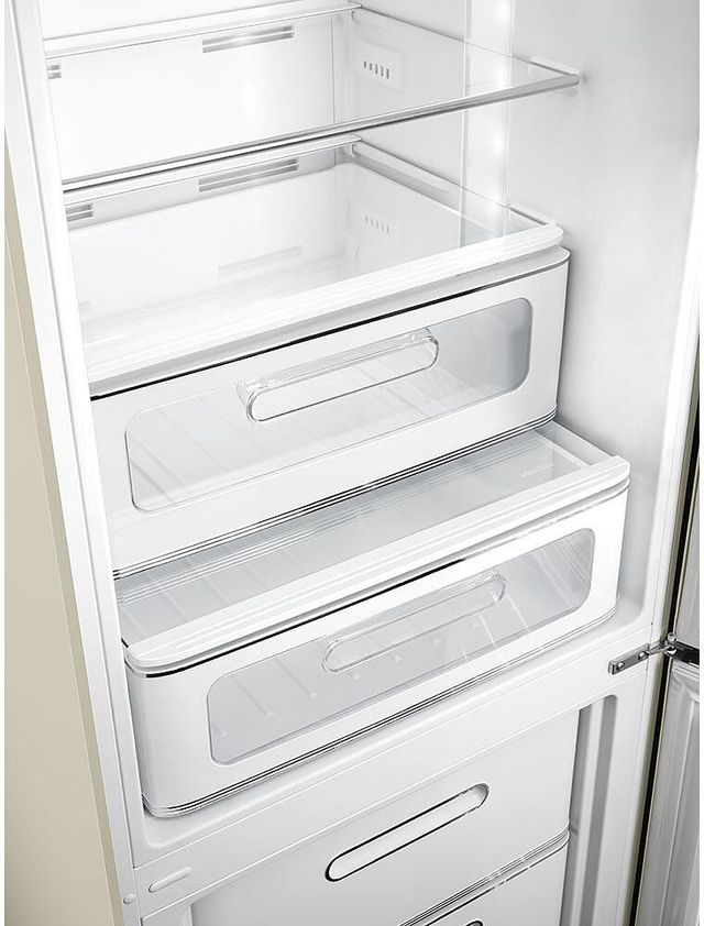 Smeg 50's Retro Style Aesthetic 11.7 Cu. Ft. Cream Bottom Freezer Refrigerator-4