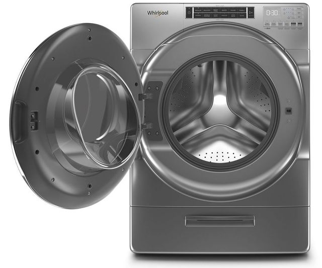 Whirlpool® 4.3 Cu. Ft. Chrome Shadow Front Load Washer-1