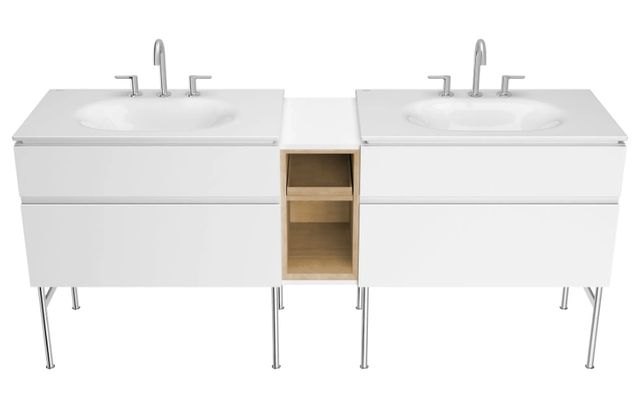 American Standard Studio® S White 33" Vanity Sink Top 8" Centers-3