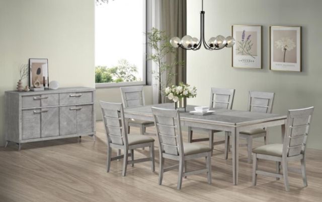 Bernards Aries Gray Dining Side Chair-1