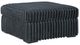 Signature Design by Ashley® Midnight-Madness Gunmetal Oversized Accent Ottoman-0