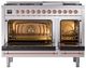Ilve® Nostalgie II Series 48" Stainless Steel Pro Style Dual Fuel Range-1