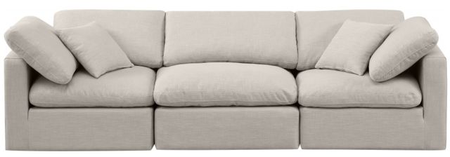 Meridian Furniture Indulge 3-Piece Beige Modular Sofa-1