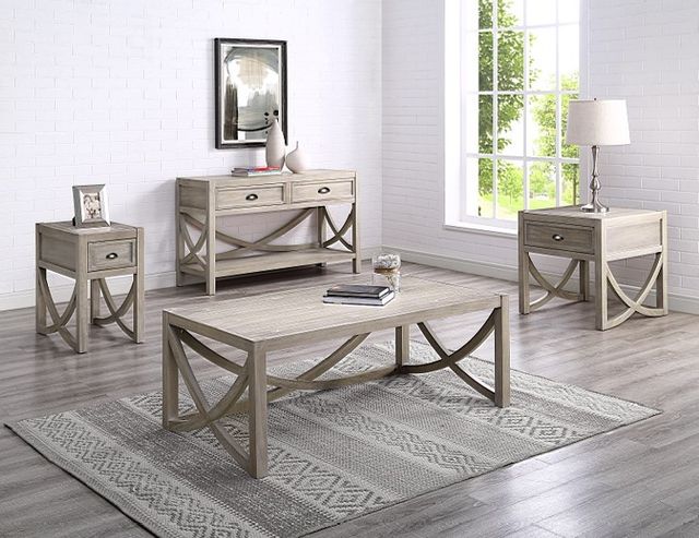 Bernards Belleville Light Gray End Table-1