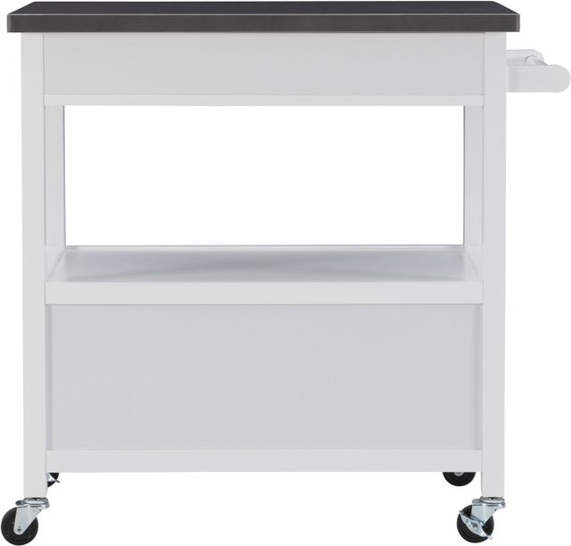 Linon Sydney White Kitchen Cart-2