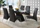 Furniture of America® Wailoa Glass Top Dining Table with Black Base -1