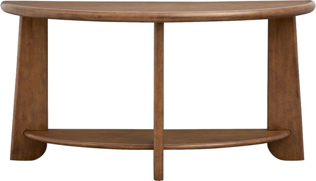 Magnussen Home® Tanner Tawny Brown Demilune Sofa Table-1