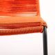 Armen Living Shasta Tange Orange Outdoor Dining Chair-4