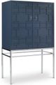 Century® Details Case Bar Cabinet with Mirrored Back Panel-3