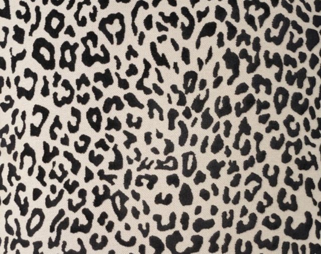 Nourison Home™ Sofia Black Jaquard Leopard Velvet Throw Pillow-1