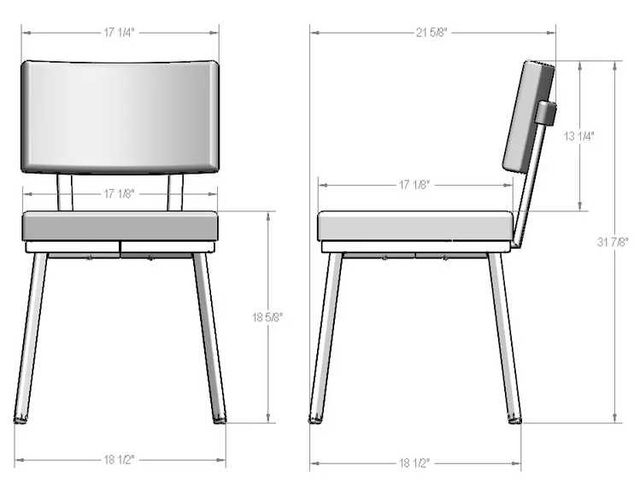 Amisco Customizable Wesley Dining Side Chair-2