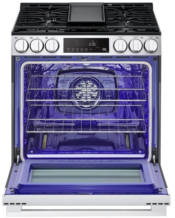 LG 30" PrintProof® Stainless Steel Slide-In Gas Range-2