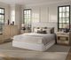 Bernards Trilogy Toffee/White Sand Queen Upholstered Panel Bed-1