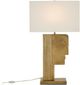 Currey & Company Thebes Antique Brass/Off-White Table Lamp-1