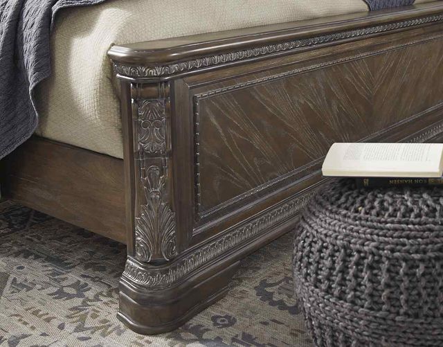 Signature Design by Ashley® Charmond Brown King Upholstered Sleigh Bed-2