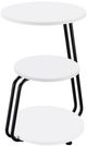 Coaster® Hilly White Side Table with Black Base-0