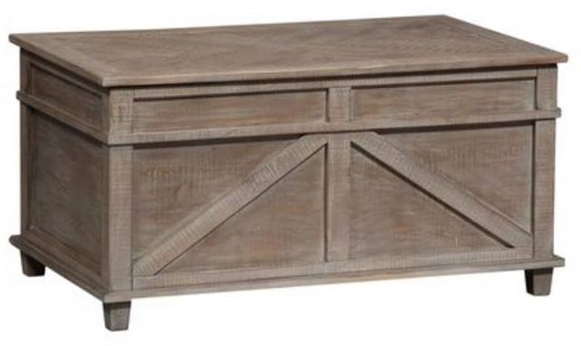 Liberty Furniture Parkland Falls Weathered Taupe Storage Trunk-0