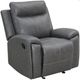 Steve Silver Co. Gaston Gray Manual Glider Recliner-0