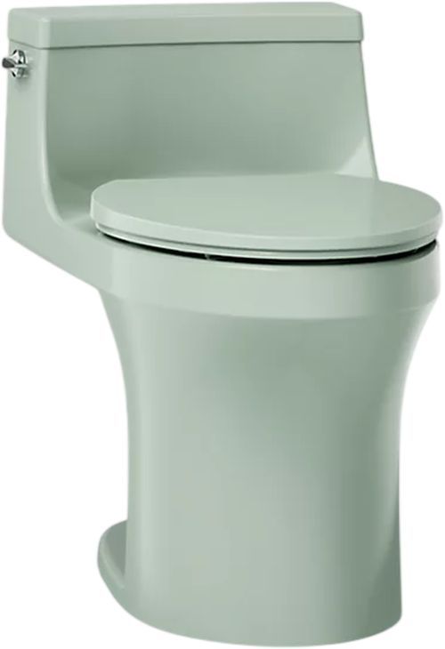 KOHLER® San Souci® Aspen Green 1-Piece Compact Elongated Toilet with Concealed Trapway, 1.28 Gpf-0