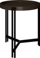 Emerald Home Huron Dark Cocoa Side Table with Black Base-0