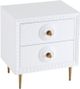 TOV Furniture Bovey White Lacquer Side Table-2