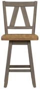 Liberty Furniture Lindsey Farm Gray/Sandstone Counter Swivel Chair-0