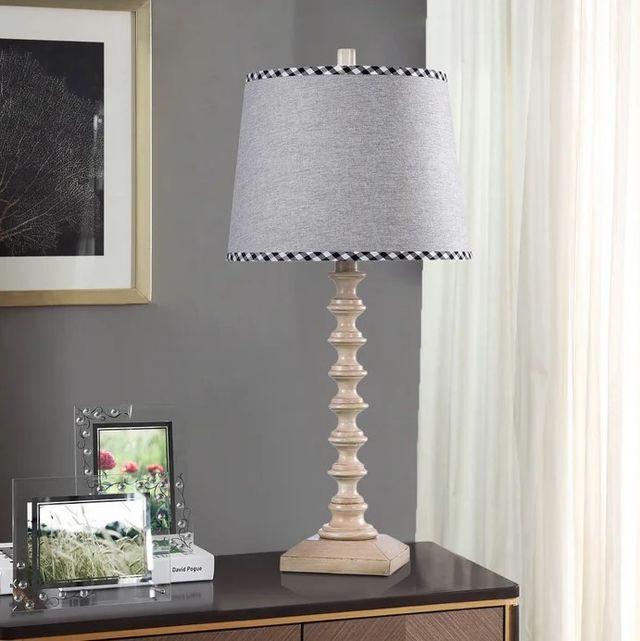 Stylecraft Dann Foley Lifestyle Cream/Light Gray Table Lamp -1