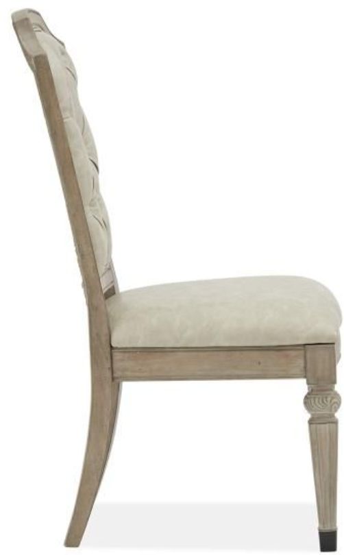 Magnussen Home® Marisol Fawn Dining Side Chair with Upholstered Seat & Back-2
