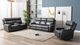 Mazin Furniture Carnegie Grey Manual Reclining Sofa-4
