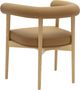 TOV Furniture Spara Cognac/Natural Vegan Leather Dining Arm Chair-4