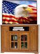 American Heartland Manufacturing Oak 55" Arched Base Tall TV Stand-1