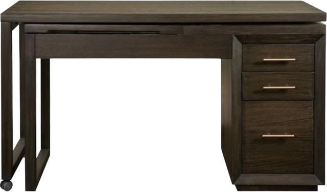 Riverside Furniture Prelude Umber Swivel Lift-Top L-Desk-1