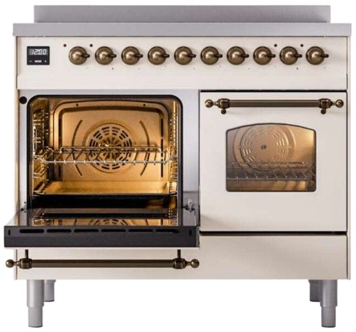 Ilve® Nostalgie II Series 40" Antique White Pro Style Induction Range-1