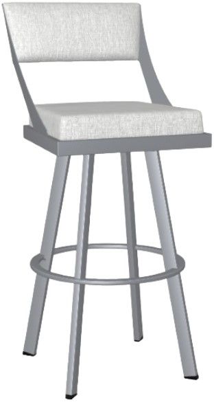 Amisco Customizable Fame Upholstered Swivel Bar Stool