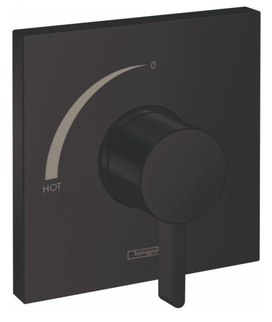 Hansgrohe Ecostat Square Matte Black Pressure Balance Trim-0