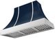 AGA Cascade 48" Indigo Wall Mounted Range Hood with Polished Chrome Trim-0