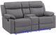 Global Furniture USA U6026 Gray Console Manual Reclining Loveseat with LED and Speaker-0