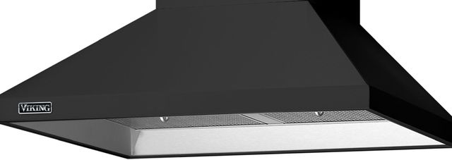 Viking® 3 Series 30" Cast Black Chimney Wall Hood-1