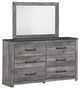 Signature Design by Ashley® Bronyan Dark Gray Dresser and Mirror-0