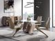 Global Furniture USA 7-Piece Dark Brown/Glass Top/Oak/Cappuccino Dining Set-1