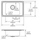 Elkay Lustertone® Classic Lustrous Satin Stainless Steel 25" x 17" x 6.5" 4-Hole Single Bowl Drop-in Classroom ADA Sink-1