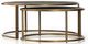 Four Hands Brass Shagreen Nesting Coffee Table-0