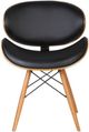 Armen Living Cassie Black/Walnut Dining Side Chair-3