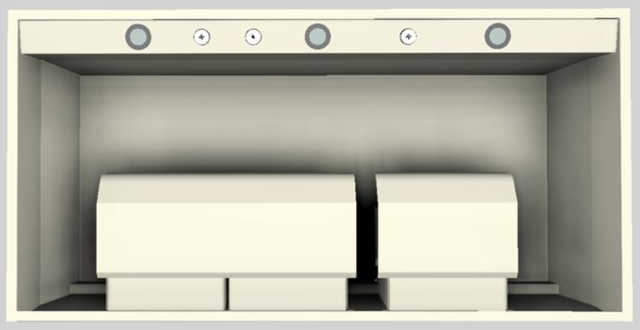 Vent-A-Hood® Designer Series 48" Biscuit Wall Mounted Range Hood-3