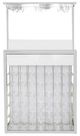 Michael Amini® State St. Glossy White/Stainless Steel Wall Bar-2