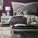 Michael Amini® Melrose Plaza Dove California King Upholstered Panel Bed-1