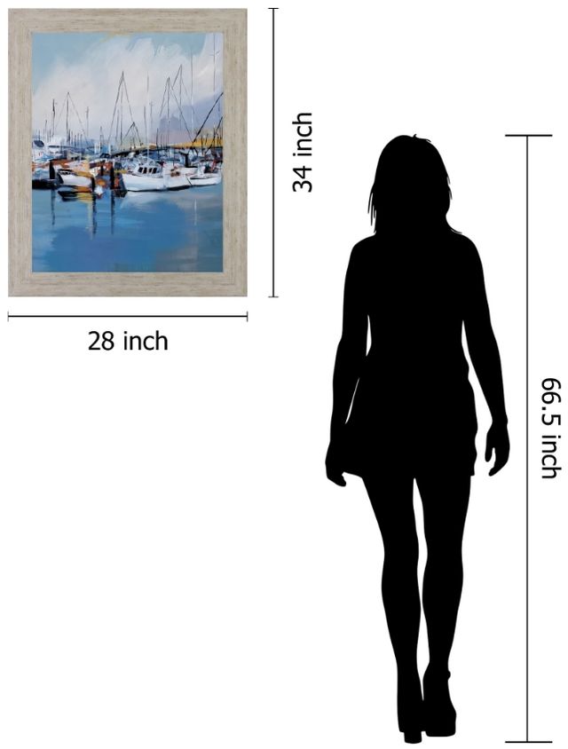 Classy Living Harbor Reflections Wall Art-1