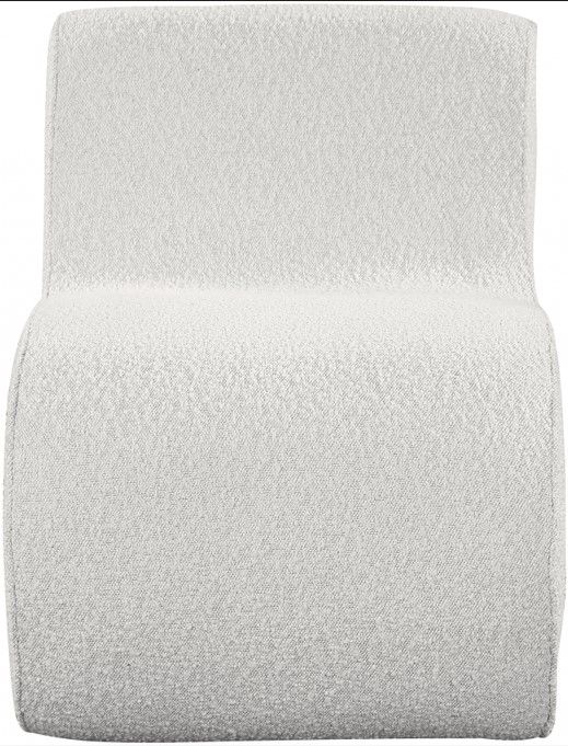 Meridian Furniture Desiree Cream Boucle Fabric Accent Chair-1